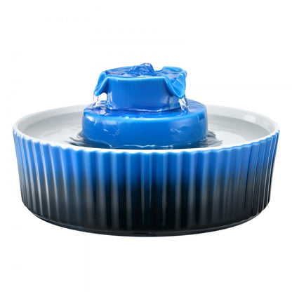 Ceramic Cat Water Fountain 2.1 L Cupcake Pet Fountain for Cats and Dogs