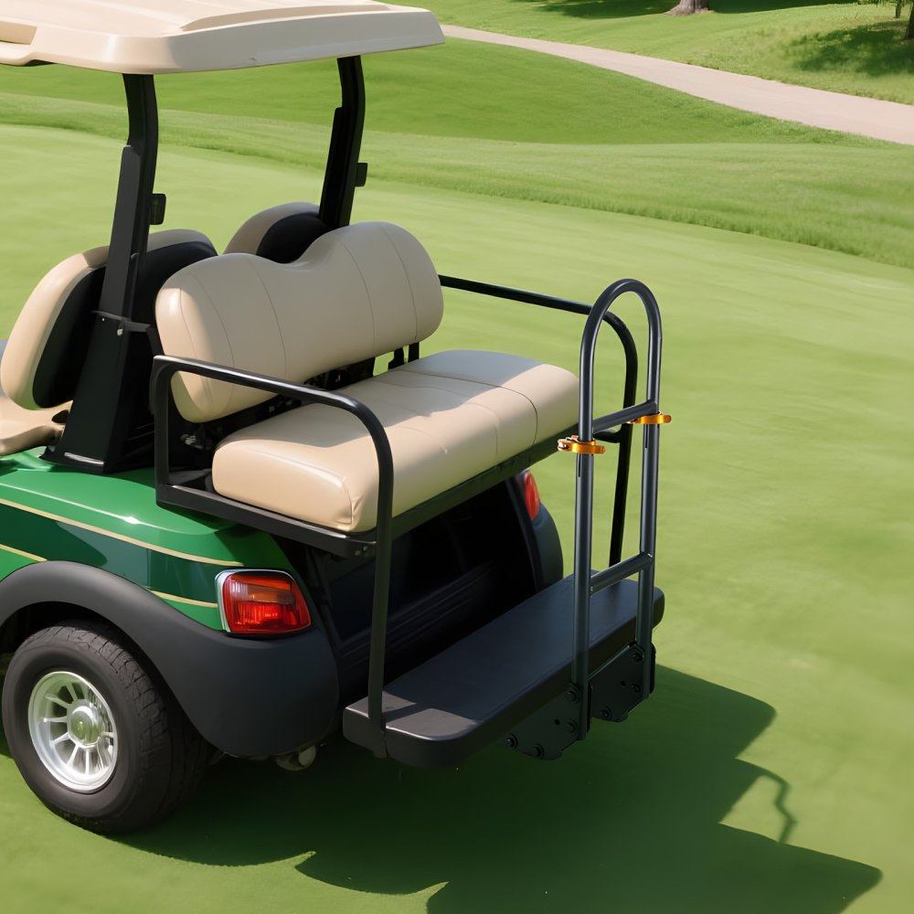 Golf Cart Rear Seat Grab Bar for Most Golf Carts with Metal Footplates
