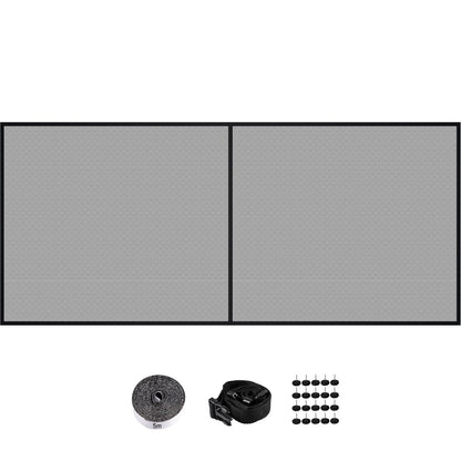 VEVOR Garage Door Screen, 16 x 7 ft for 2 Cars, 5.2 lbs Heavy-Duty Fiberglass Mesh