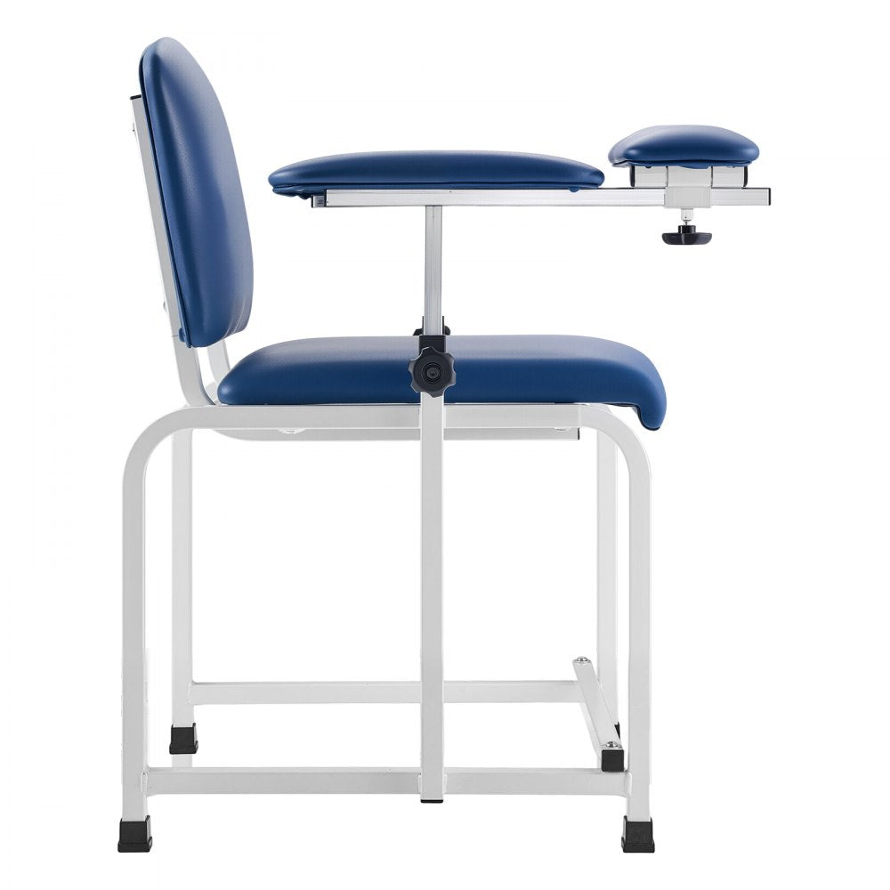 VEVOR Phlebotomy Chair Blood Draw Chair with Adjustable Armrests and Flip Arm