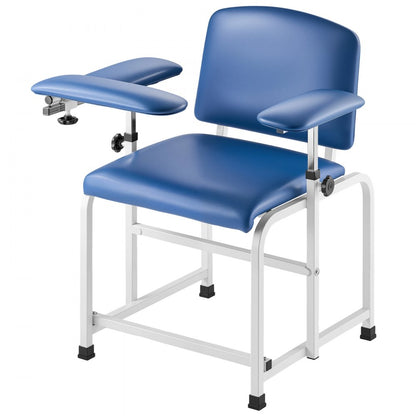 VEVOR Phlebotomy Chair Blood Draw Chair with Adjustable Armrests and Flip Arm