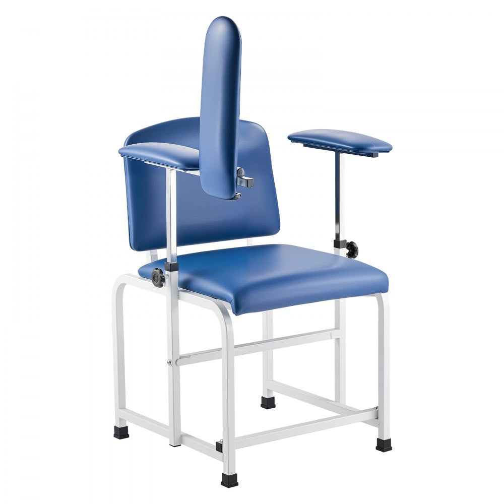 VEVOR Phlebotomy Chair Blood Draw Chair with Adjustable Armrests and Flip Arm