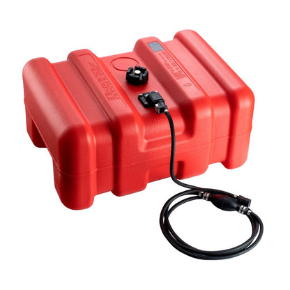 VEVOR Boat Fuel Tank Portable Marine Outboard Gas Tank 12 Gal/55L with Hose