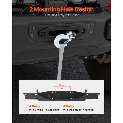 Trailer Hitch Winch Mount for Jeep Wrangler JL/JLU Model (2018-2023)