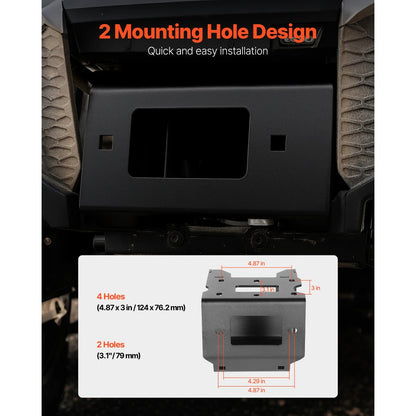 Trailer Hitch Winch Mount for Polaris Sportsman Models (2009 and Newer)