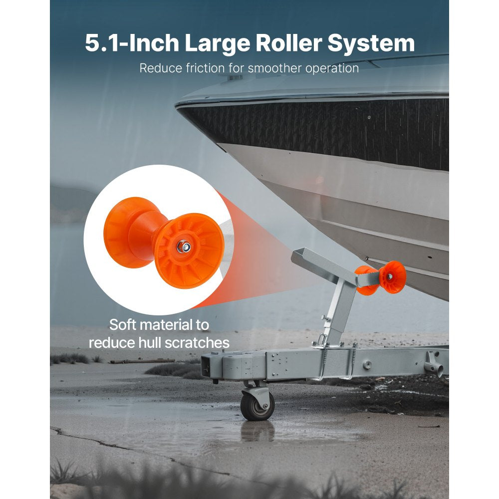 VEVOR Boat Trailer Winch Stand with Roller Adjustable Height Boat Winch Mount