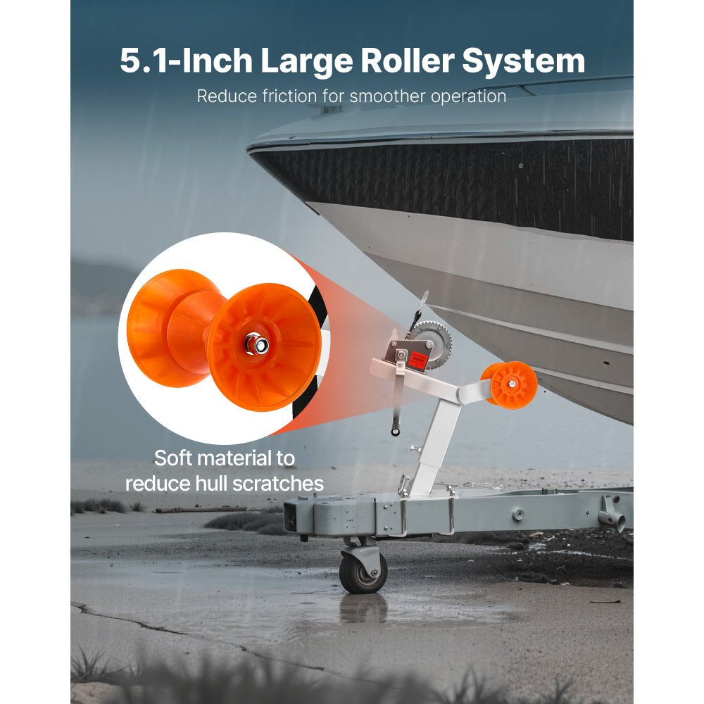 VEVOR Boat Trailer Winch Stand with Roller 544 kg Winch Boat Winch Mount