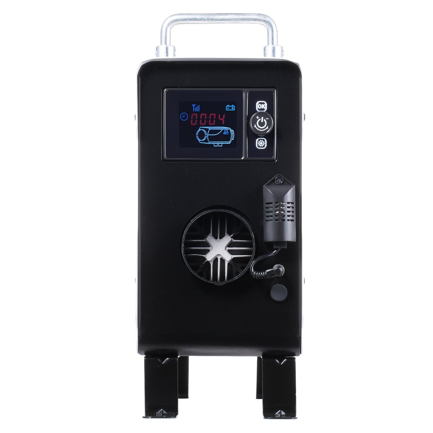 2KW Diesel Heater, 12V/24V All in One Diesel Air Heater, with Bluetooth APP Control, Remote Control and Display Screen, CO Alarm, Fast Heating Portable Diesel Heater for Vehicles and Outdoors