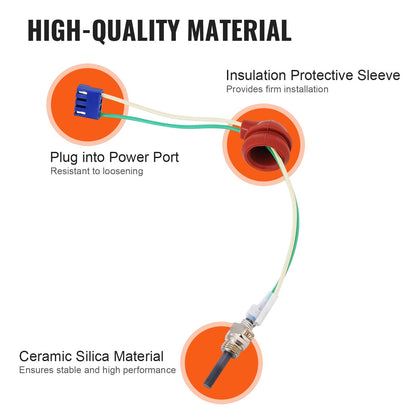 Ceramic Diesel Heater Glow Plug Repair Kit for 2KW/5KW/8KW Heaters, 76g
