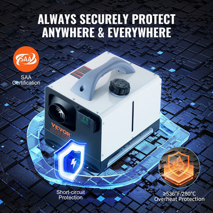 Portable 5-8KW Diesel Air Heater with Remote and LCD, for Vehicles & Indoors