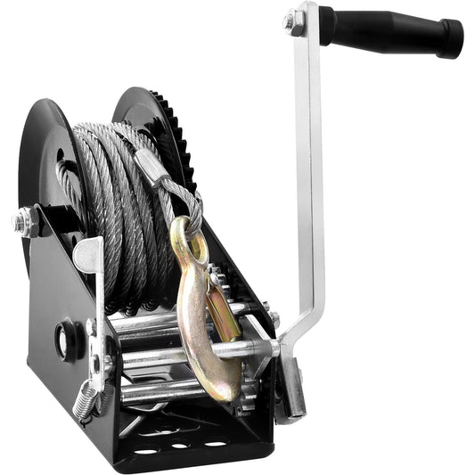 VEVOR Hand Winch Heavy Duty Hand Crank 1587.5 kg 10 m Steel Cable for Boat/ATV