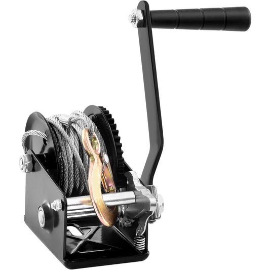 VEVOR Hand Winch Heavy Duty Hand Crank 362.8 kg 10 m Steel Cable for Boat/ATV