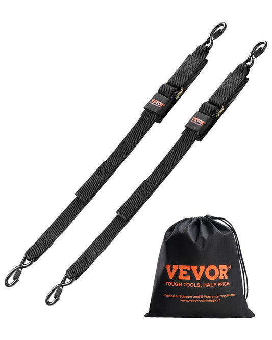 VEVOR Retractable Ratchet Straps Tie Down Straps 5.08 cm x 121.92 cm for Boat