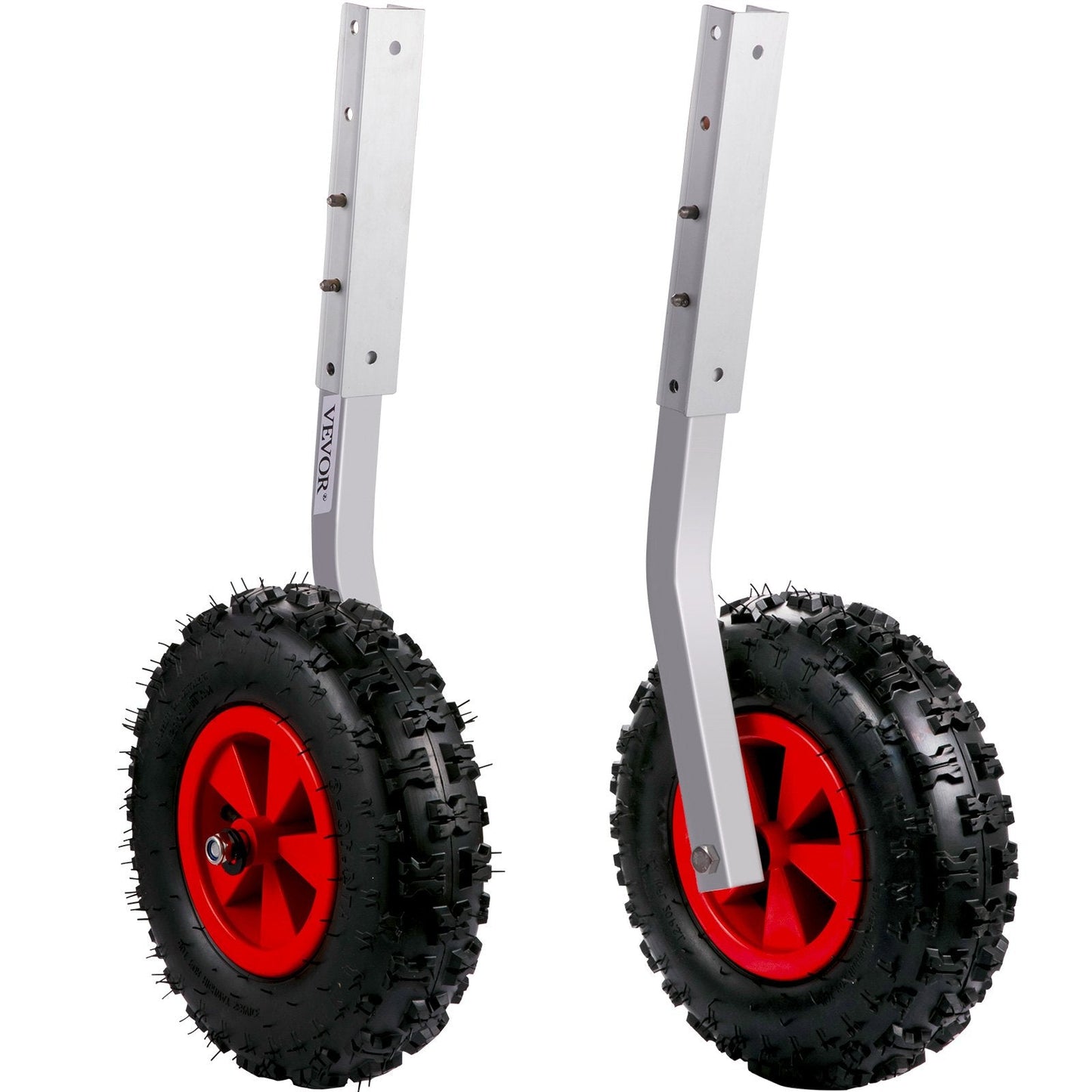 Aluminum Alloy Boat Launch Wheels, 227 kg Capacity, 32 cm Rubber Tires