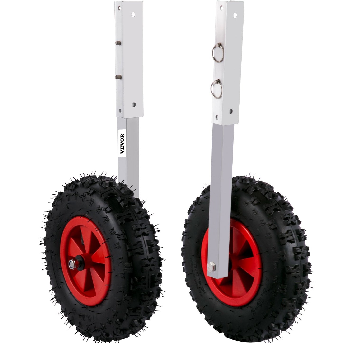 Inflatable Boat Launch Wheels with 32 cm Rubber Tires, 272 kg Capacity