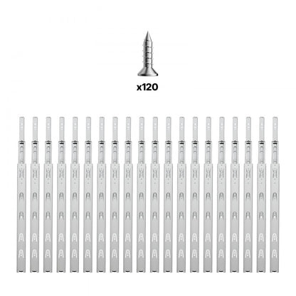 VEVOR Drawer Cabinet Slides Side Mount 24 inch 10 Pairs 100 LB Load Replacement
