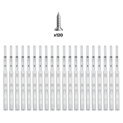 VEVOR Drawer Cabinet Slides Side Mount 20 inch 10 Pairs 100 LB Load Replacement