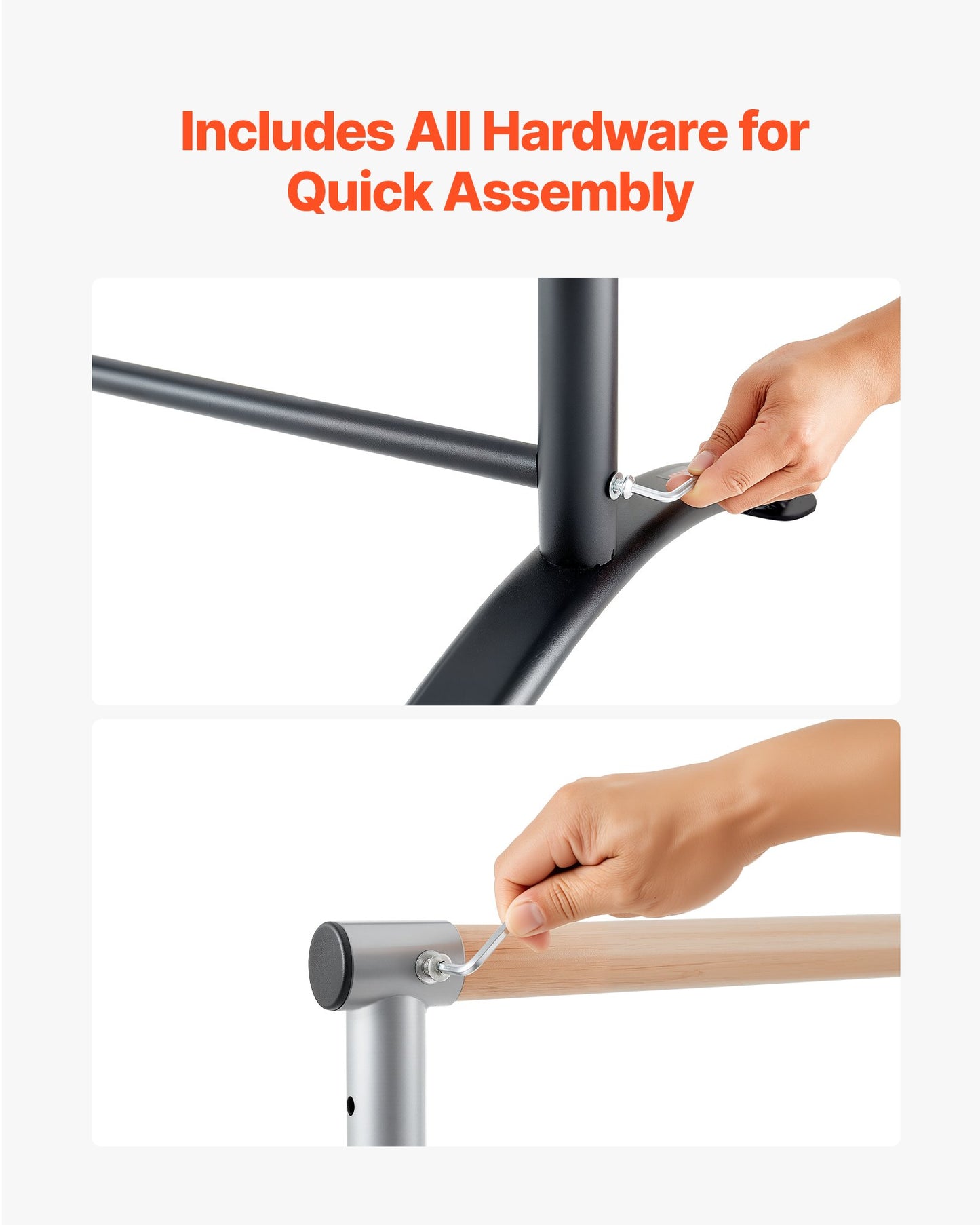 Ballet Barre, Barre Bar for Home, Freestanding Portable Ballet Stretching Dance Bars, Height Adjustable Anti-Wobble Fitness Gym Studio Equipment, for Pilates Balance Workout