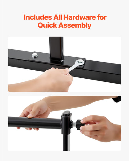 Ballet Barre, Double Barre Bar for Home, Freestanding Portable Ballet Stretching Dance Bars, Height Adjustable Anti-Wobble Fitness Gym Studio Equipment, for Pilates Balance Workout