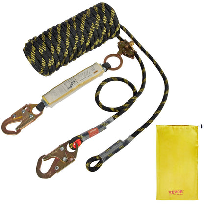 VEVOR Vertical Lifeline Assembly 0.55'' x 50' Fall Protection Rope 30 KN ANSI