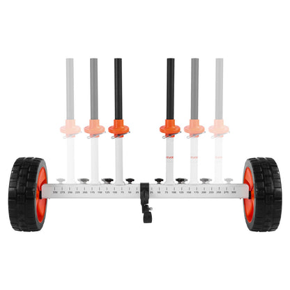 Kayak Cart, 104 kg Load Capacity, Canoe Cart Dolly with 25.4 cm Solid PU Tires & Kickstand, Assembles & Disassembles Within Seconds, Paddle Board Trolley for Kayaks, Canoes, Paddleboards
