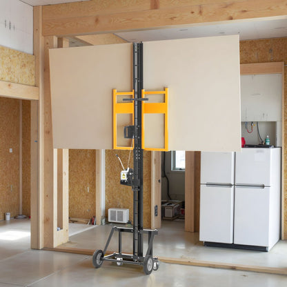 Drywall Lift 68 kg Sheetrock Hoist for Wall Easy Transport Yellow