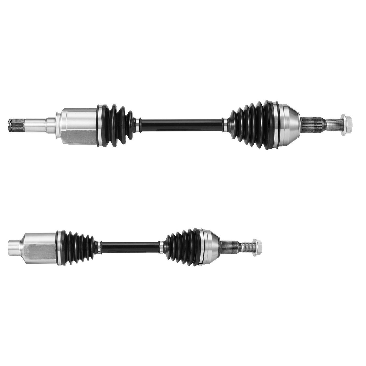 CV Axle Shaft Assembly, 2 Pieces Front Left & Right (Driver and Passenger Side), Automotive Replacement Joint Axles Pair Compatible with 2009-2017 Chevrolet Traverse, Alloy Steel & Carbon Steel