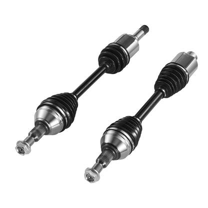 CV Axle Shaft Assembly, 2 Pieces Front Left & Right (Driver and Passenger Side), Automotive Replacement Joint Axles Pair Compatible with 2009-2017 Chevrolet Traverse, Alloy Steel & Carbon Steel