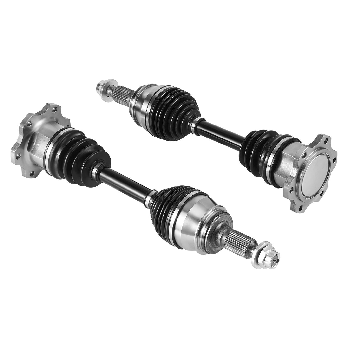 CV Axle Shaft Assembly, 2 Pieces Front Left & Right (Driver and Passenger Side), Automotive Replacement Axles Pair Compatible with 1999-2006 Chevrolet Silverado 1500, Alloy Steel & Carbon Steel