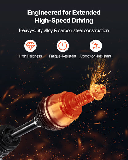 CV Axle Shaft Assembly, 2 Pieces Front Left & Right Side (Driver and Passenger Side), Automotive Replacement CV Joint Axles Pair Compatible with 2006-2010 Hummer H3, Alloy Steel & Carbon Steel
