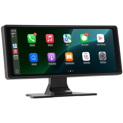 VEVOR Car Stereo Radio CarPlay Touchscreen 254mm Apple Android Front/Rear Camera