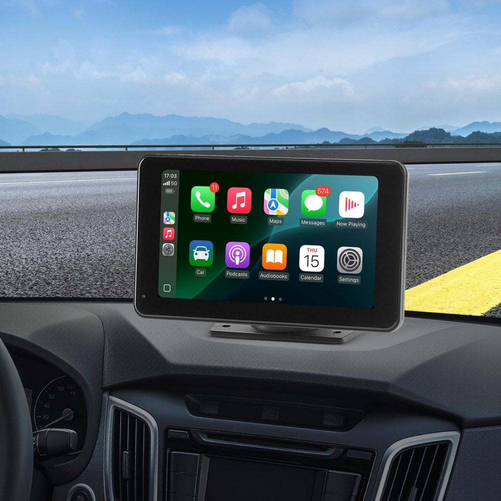 VEVOR Car Stereo Radio CarPlay Touchscreen 177.8 mm Apple Android Backup Camera