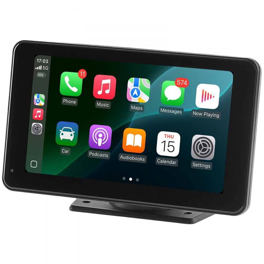 VEVOR Car Stereo Radio CarPlay Touchscreen 177.8 mm Apple Android Backup Camera