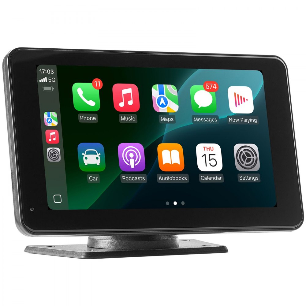 VEVOR Car Stereo Radio CarPlay Touchscreen 177.8 mm Apple Android Backup Camera