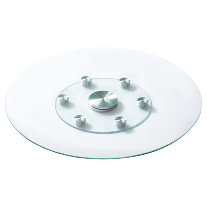 VEVOR Glass Lazy Susan Turntable Dining Table Centerpiece 30 in Rotating Tray