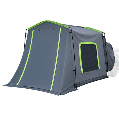 Large SUV Tent for 5–9 Person, 3.23 x 2.44m All-Season SUV Tailgate Tent with Ventilated Door & Mesh Windows, PU3000mm Waterproof Dual-Use Car Rear Hatch Tents for Outdoor Camping Hiking