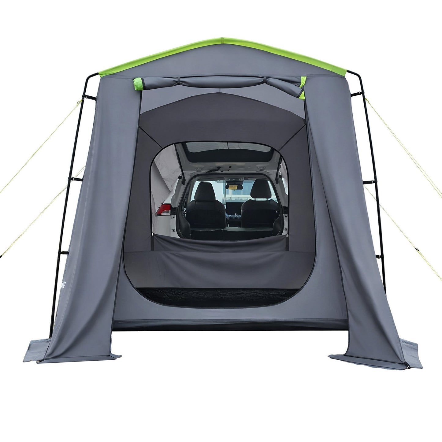 Large SUV Tent for 5–9 Person, 3.23 x 2.44m All-Season SUV Tailgate Tent with Ventilated Door & Mesh Windows, PU3000mm Waterproof Dual-Use Car Rear Hatch Tents for Outdoor Camping Hiking