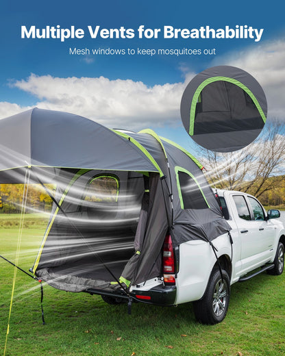 Waterproof Truck Bed Camping Tent for 2-3 People, Fits 1.5-1.6m Beds