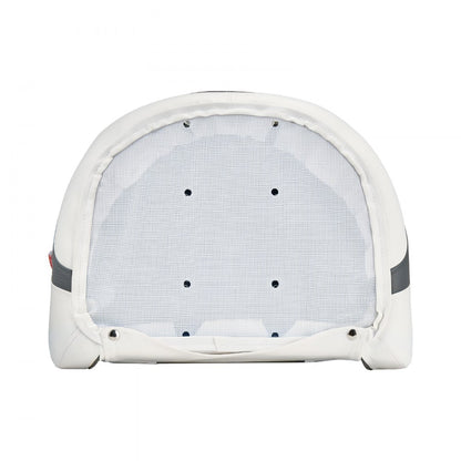 VEVOR Boat Seat High Backrest Flip Up Boat Seat Captain Bucket Seat White & Grey