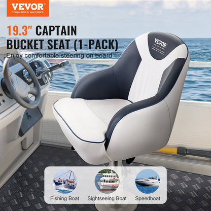 Deluxe Marine Captain Chair with Ergonomic Design and Durable Padding, 1-Piece