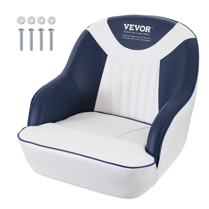 VEVOR Captain Bucket Seat, Pontoon Boat Seat with Thickened Sponge Padding, Boat