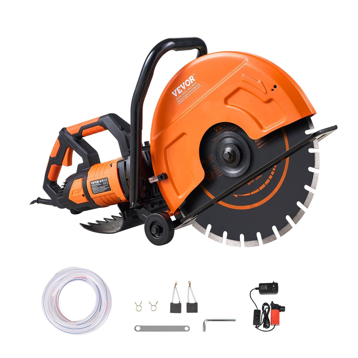 Electric Concrete Saw, 2800W 15A Motor, 42.5cm Blade, 152mm Cutting Depth