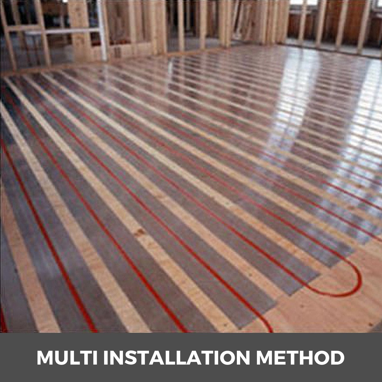 Aluminum Radiant Heat Transfer Plates, 100 Pcs, 1.2m for 1/2m PEX Tubing