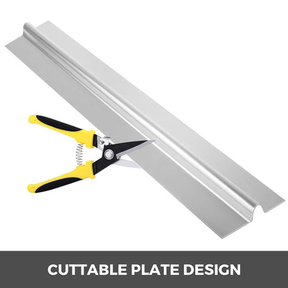 Aluminum Radiant Heat Transfer Plates, 100 Pcs, 1.2m for 1/2m PEX Tubing