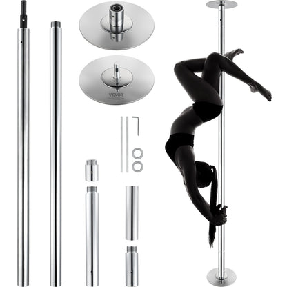VEVOR Professional Dancing Pole, Spinning Static Dancing Pole Kit, Portable Removable