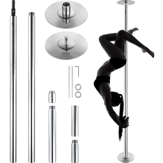 VEVOR Professional Dancing Pole, Spinning Static Dancing Pole Kit, Portable Removable