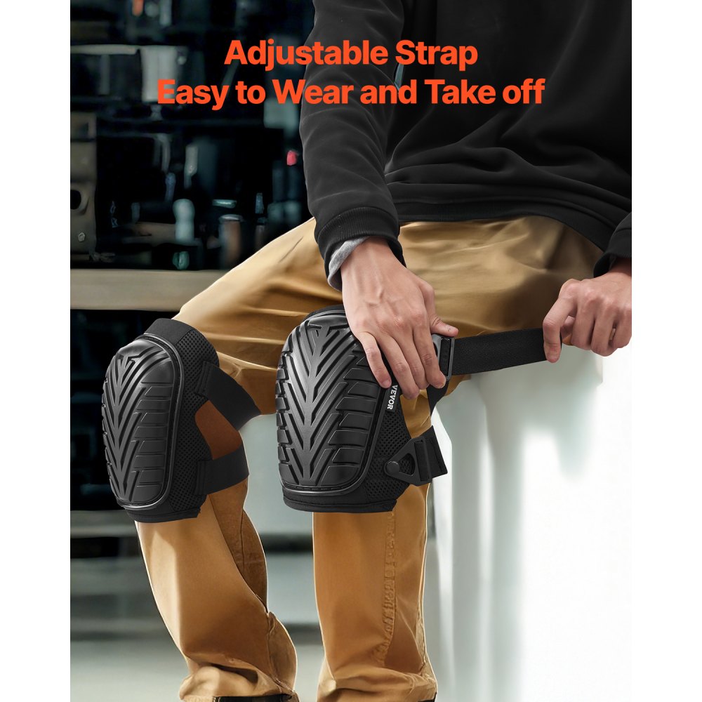 VEVOR Knee Pads for Work Heavy Duty Construction Knee Pads Soft Foam Gel Cushion