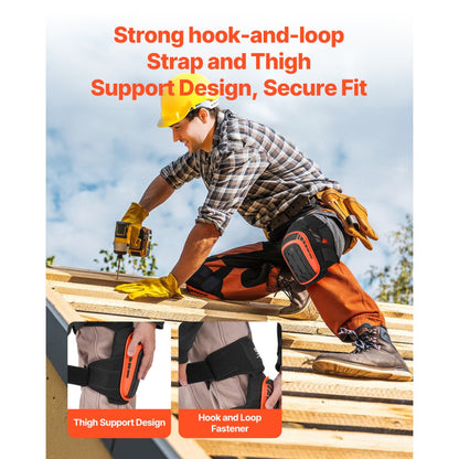 VEVOR Knee Pads for Work Extended Construction Knee Pads Soft Foam Gel Cushion