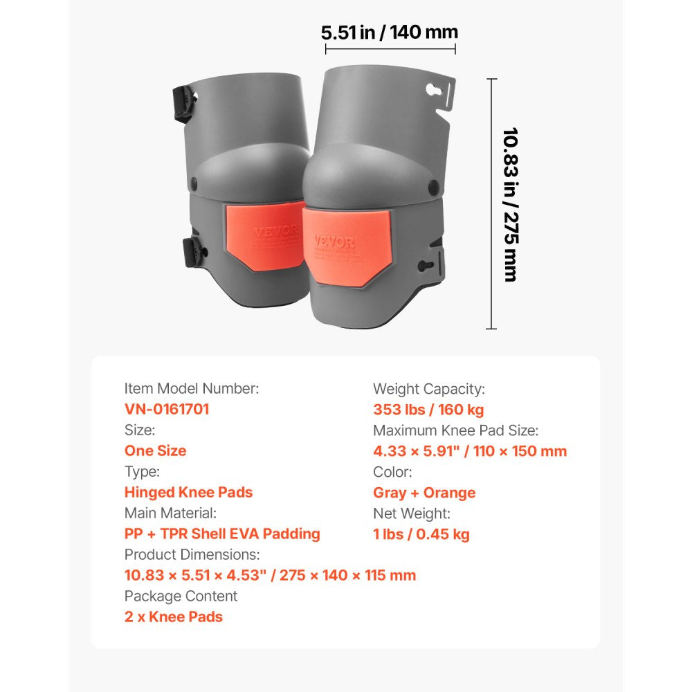VEVOR Knee Pads for Work Extra Thick for Construction Flooring Cleaning Roofing
