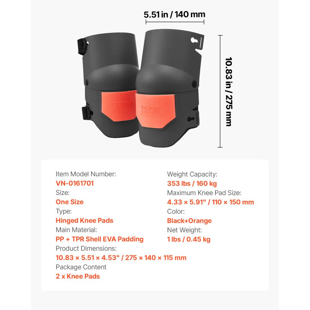 VEVOR Knee Pads for Work Extra Thick for Construction Flooring Roofing Cleaning